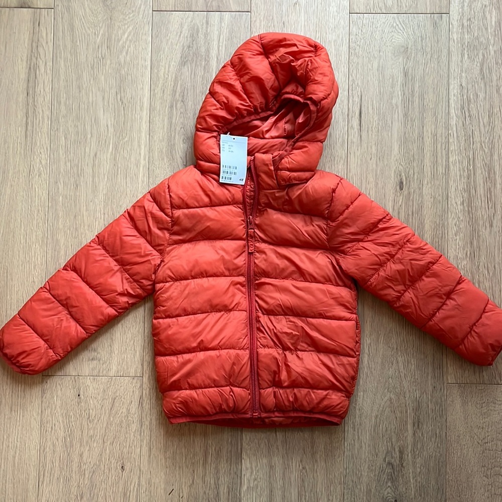 Orange H&M puffer jacket 5T